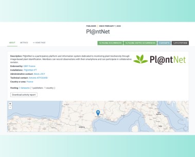 GeoPl@ntNet, a web platform to explore biodiversity indicators at EU scale
